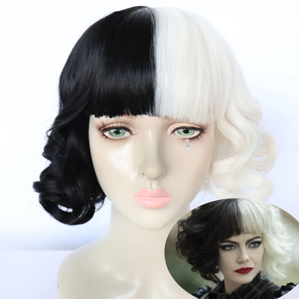 Cruella De Ville Halloween Costume Cruella De Ville Wig Cosplay