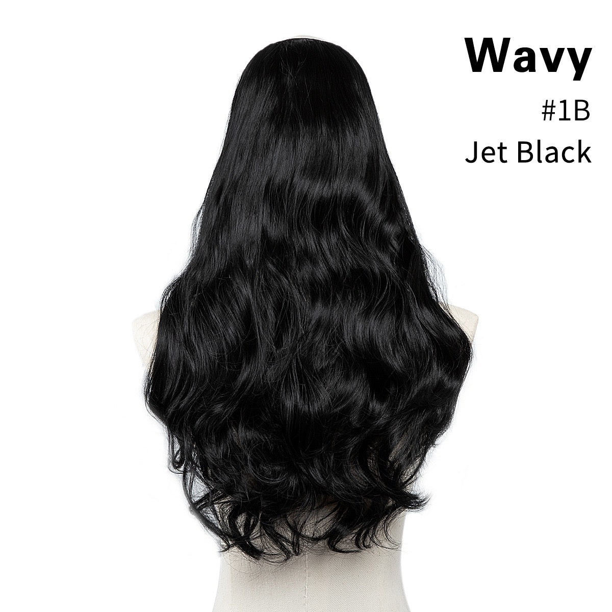 SlifeGlam One Big Piece Clip in Curly Hair Extensions 24 inches Wavy B SlifeGLAM