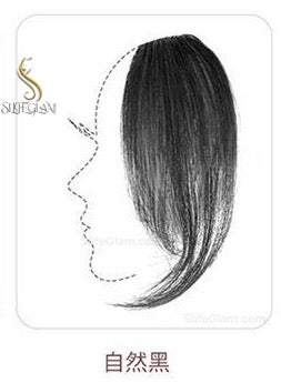 Human Remy Hair Side Bang Hair Extensions