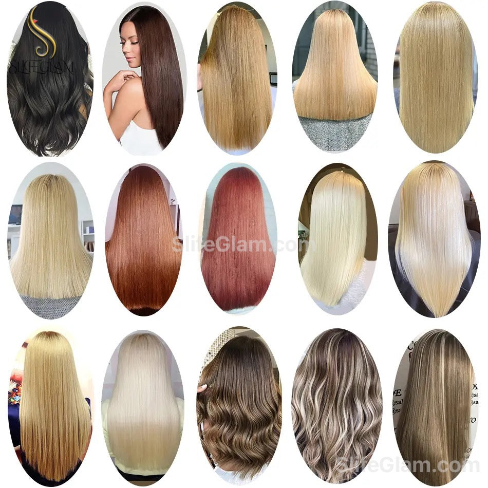 100% Human Hair Blonde Nano Ring Hair Extensions 50G Platinum Blonde Honey Blonde Brown Dark Blonde