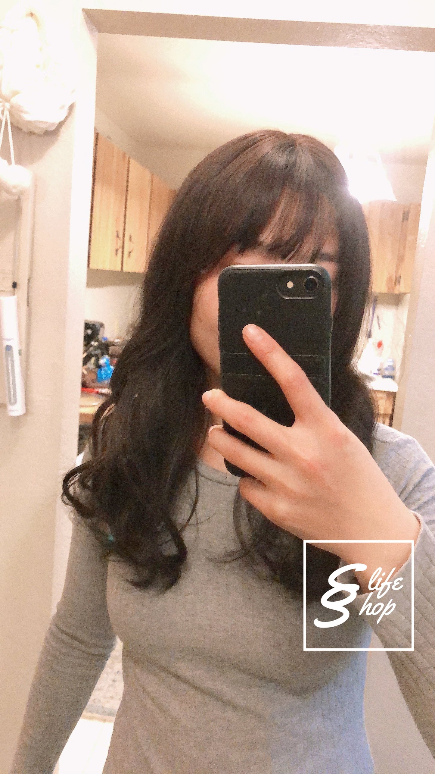 Realistic Dark Brown Wig Long Wavy Natural Realistic