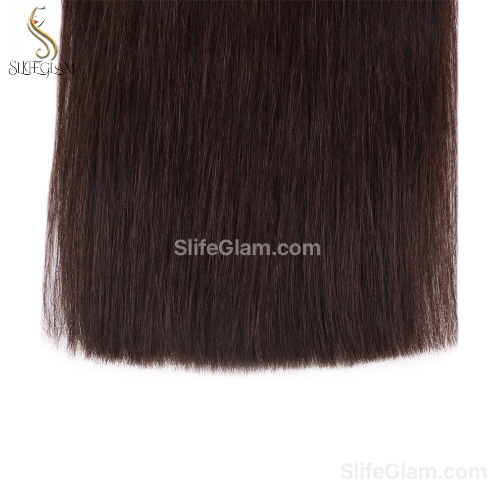 100% Human Nano Ring Hair Extensions 50G Black Brown Dark Color