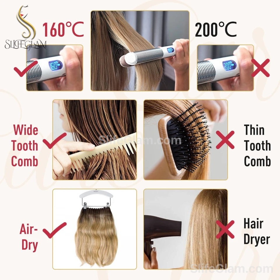 100% Remy Human Hair Ombre Blonde Tape-in Hair Extensions 50G Platinum Blonde Honey Blonde Brown Dark Blonde