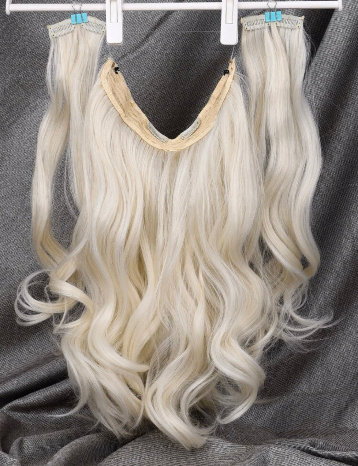 Platinum Blonde 3 piece Hair Extensions