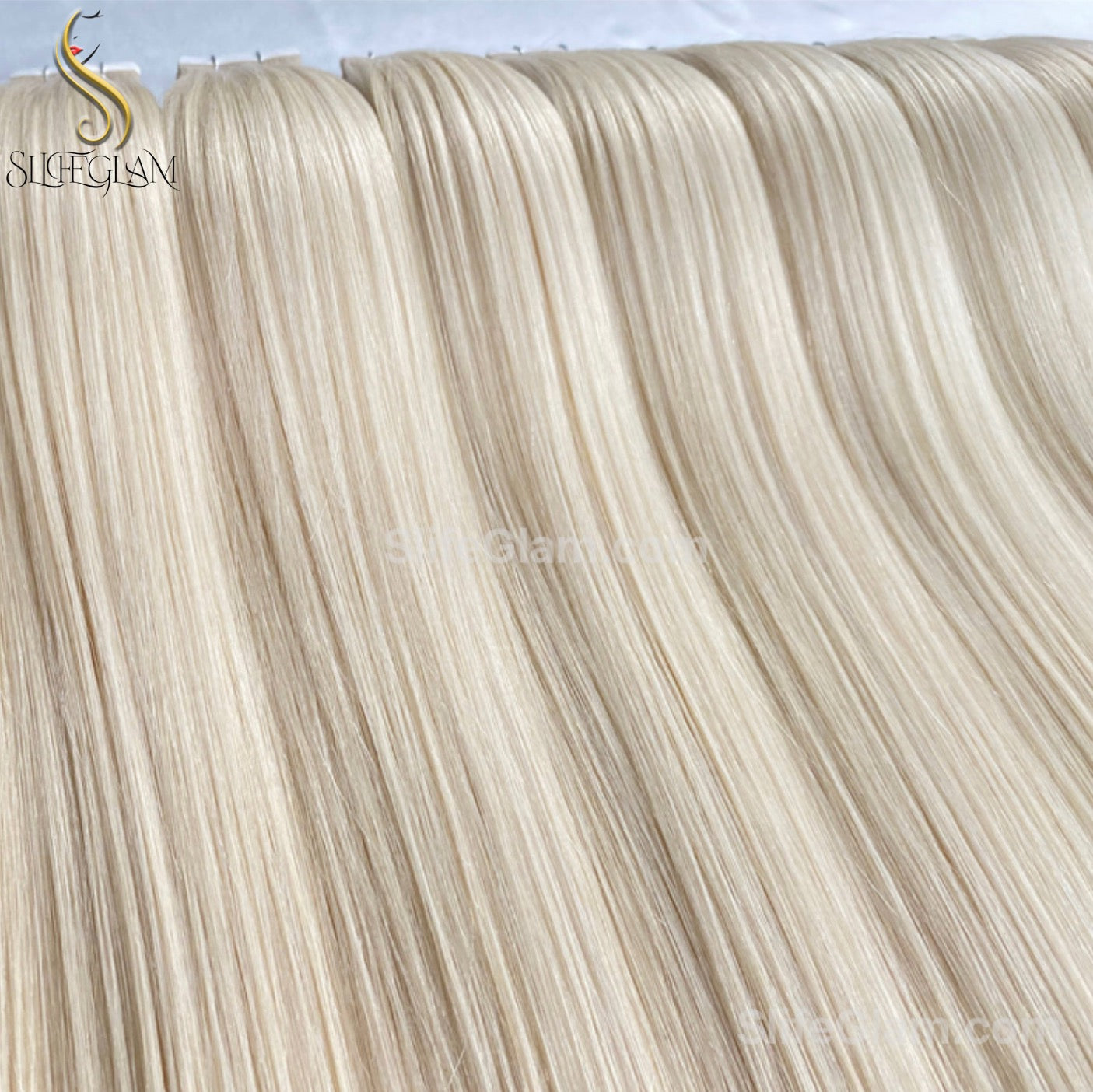 100% Remy Human Hair Blonde Tape-in Hair Extensions 50G Platinum Blonde Honey Blonde Brown Dark Blonde