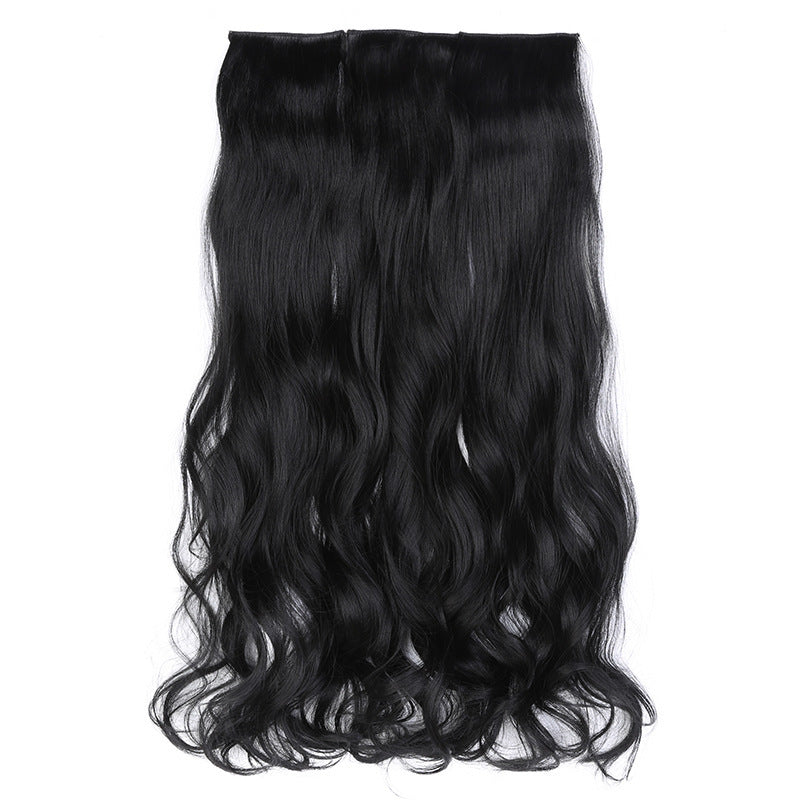 3 Piece Natural Black Long Wavy Clip-in Hair Extensions