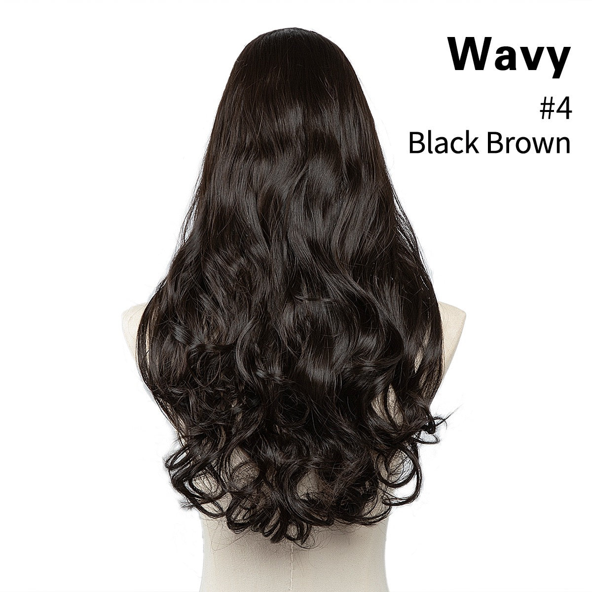 SlifeGlam One Big Piece Clip-in Curly Hair Extensions 24 inches Wavy Blonde Black Brown  Copper Red Hair Extensions