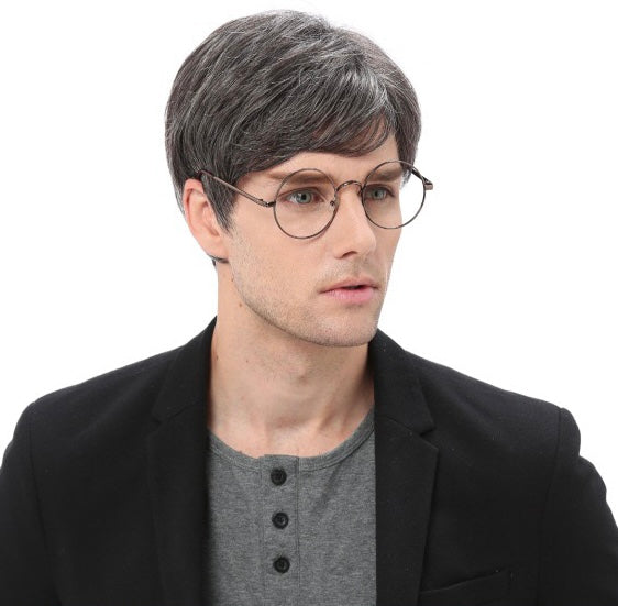 Short Men’s Wig Gender Neutral Wig Black Dark Brown Blonde Natural Realistic