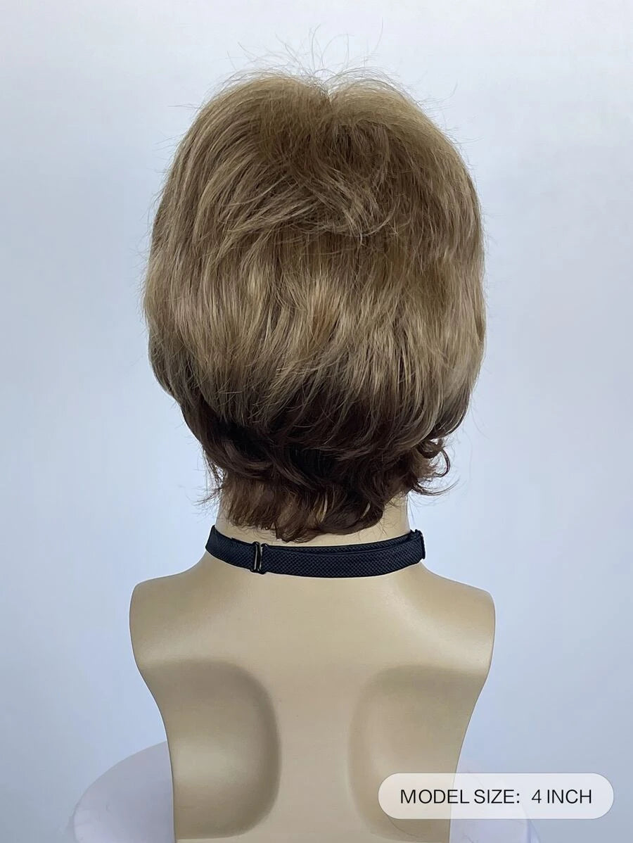 Short Men’s Wig Gender Neutral Wig Blonde Natural Realistic