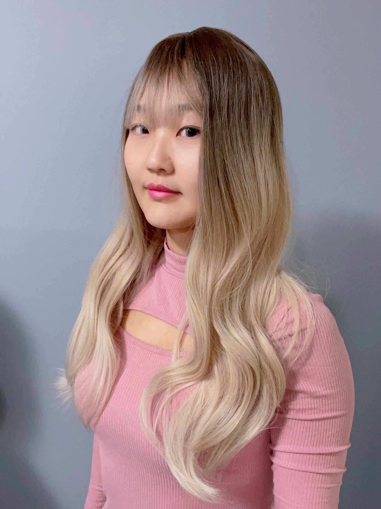 Long Wavy Blonde Wig Ombré Long Curly Blonde Wig Natural Realistic Ash Blonde Platinum Blonde