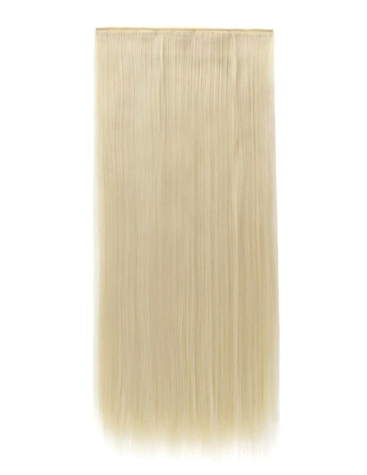 SlifeGlam One Big Piece Clip-in Straight  Hair Extensions 24 inches Platinum Blonde Hair Extensions