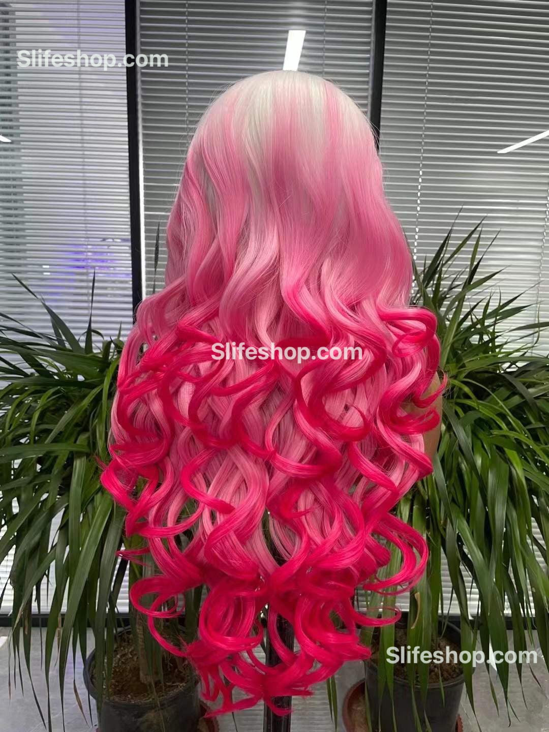 Pink 360 outlet wig