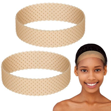 Silicone Grip Wig Band Adjustable Silicone Wig Headband Fix Non-slip Wig Bands Seamless Wig Band Wig Grip Band Strong Holder for Men Women Wig Accessories