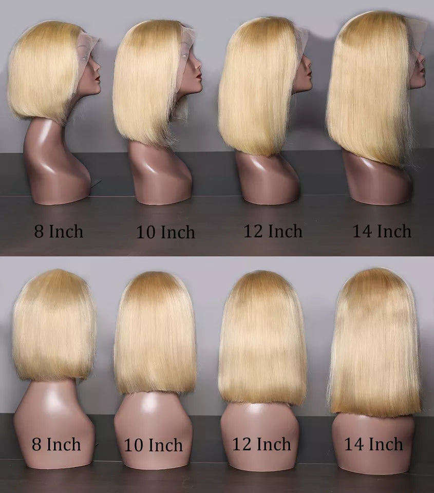 Lace front wig blonde human clearance hair